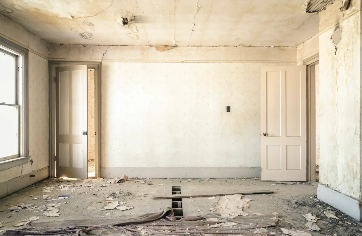 Waste disposal crew managing a cleanout project in Littlefield